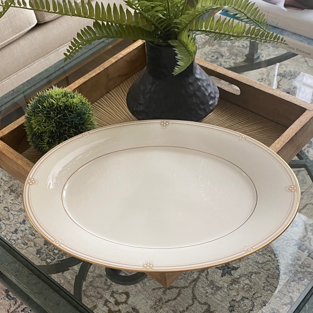 NORITAKE SATIN GOWN PLATTER